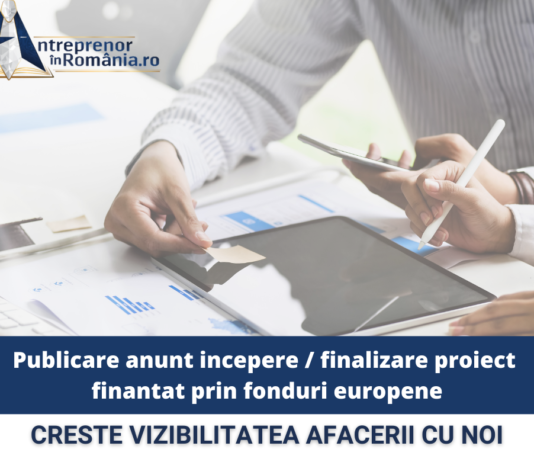 Publicare anunt de presa privind inceperea sau finalizarea proiectului finantate prin fonduri europene Publicare anunt de presa privind incepere / finalizare proiect
