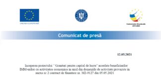 Anunt incepere proiect granturi capital de lucru Phoenix Tour