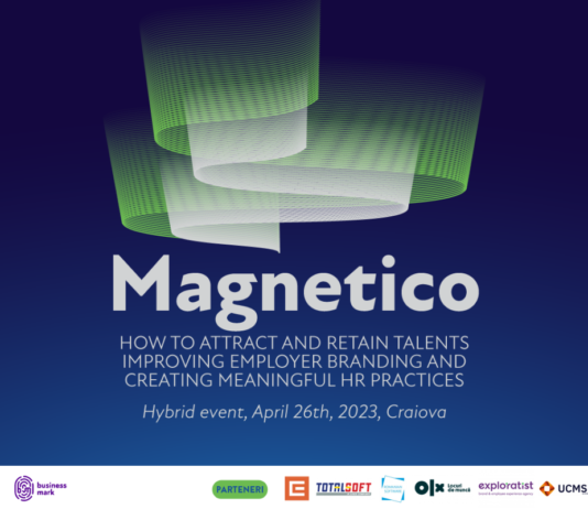 Evenimentul Magnetico, dedicat specialiștilor de resurse umane, ajunge pentru prima dată la Craiova! Pe 26 aprilie 2023, afli cum poți atrage candidații potriviți în companie