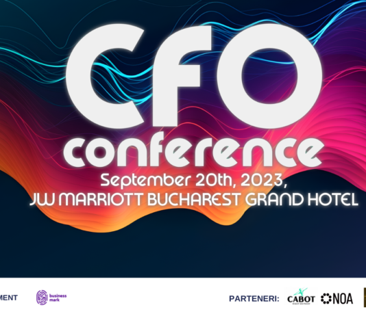 CFO Conference București. Pe 20 septembrie 2023, discutăm despre cum putem construi reziliența financiară în era schimbării