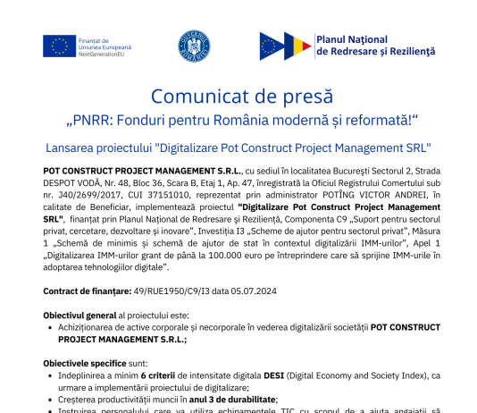 Comunicat de presa lansare proiect_POT_DIGI IMM