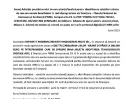 Anunt reparatii modernizare