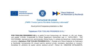 Pcm tooling progress pnrr