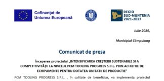 Comunicat presa pcm tooling progress srl