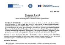 Investiții în retehnologizarea societății defaplast invest srl