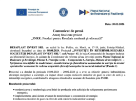 Investiții în retehnologizarea societății defaplast invest srl